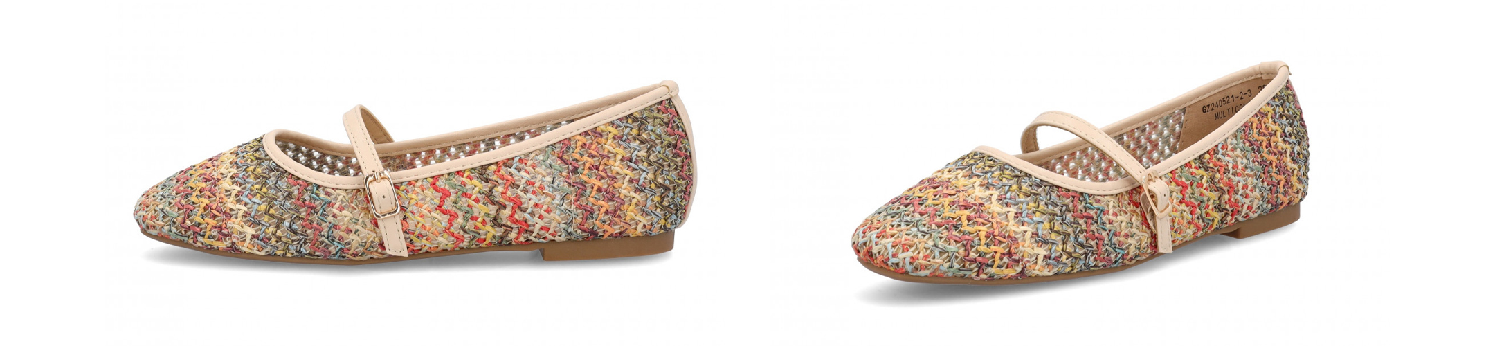Ballerine Clyo con intrecci multicolor GZ240521 2 3