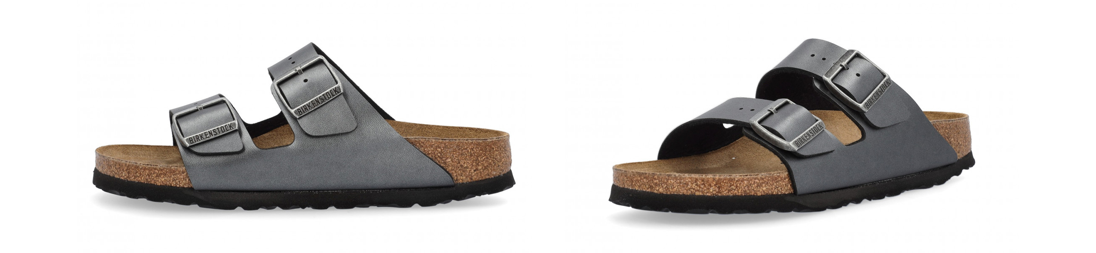Ciabatte Birkenstock donna Arizona BS metallic black art.1029224
