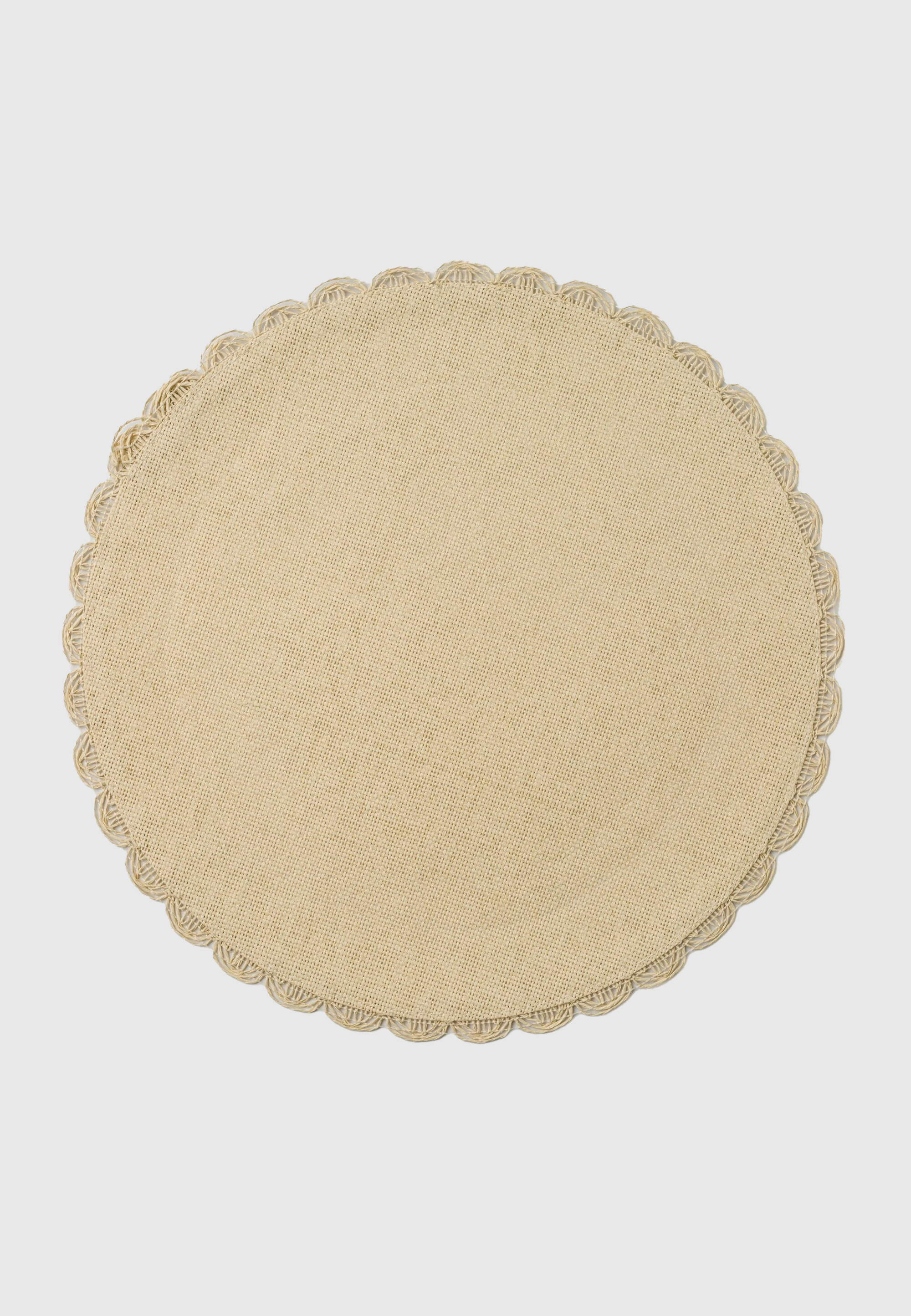 Tovaglietta tonda naturale Versa Home