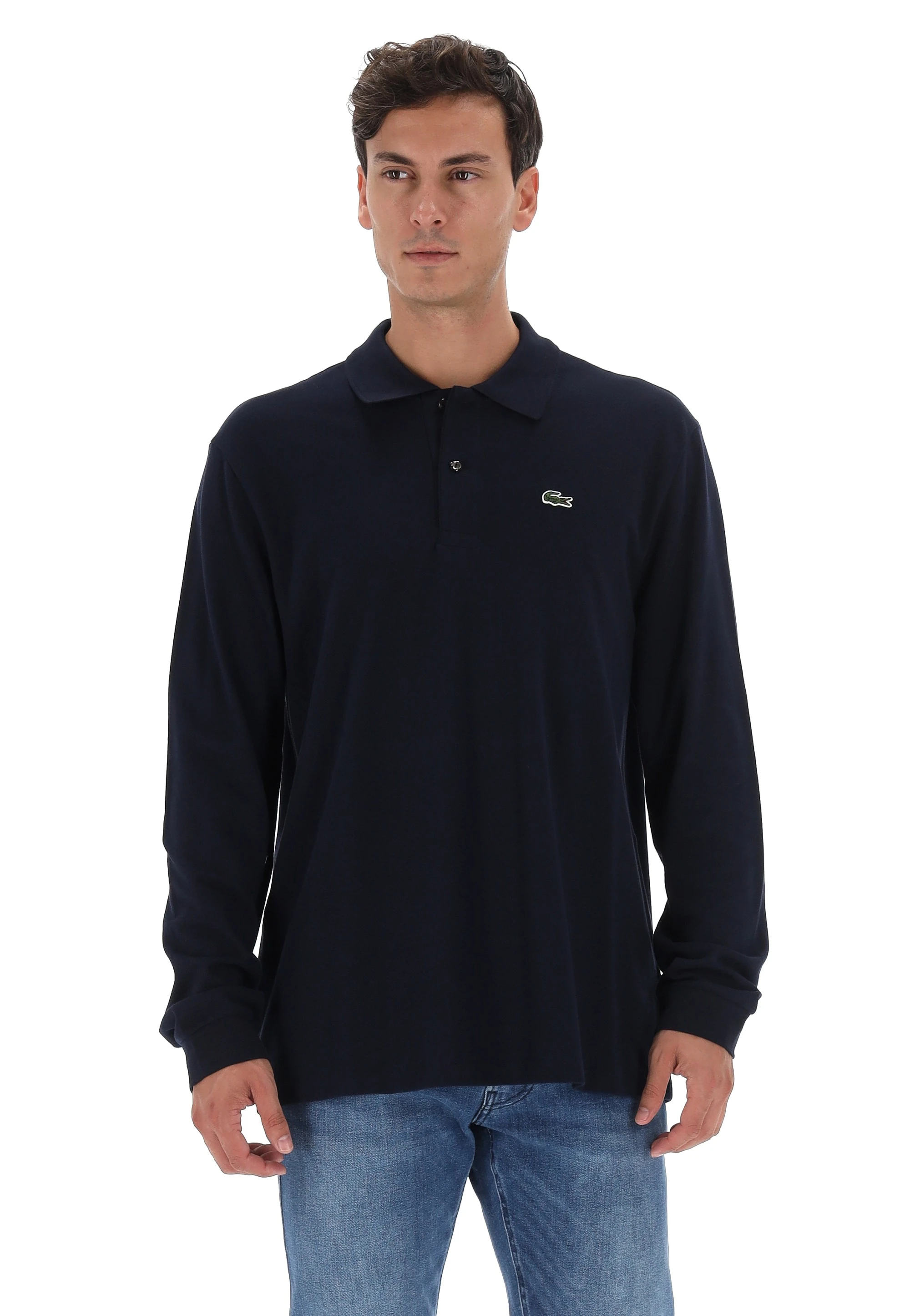 Polo Da Lavoro In Piquet Da Uomo A Maniche Lunghe Kariban Grigio Scuro S - Foto 2