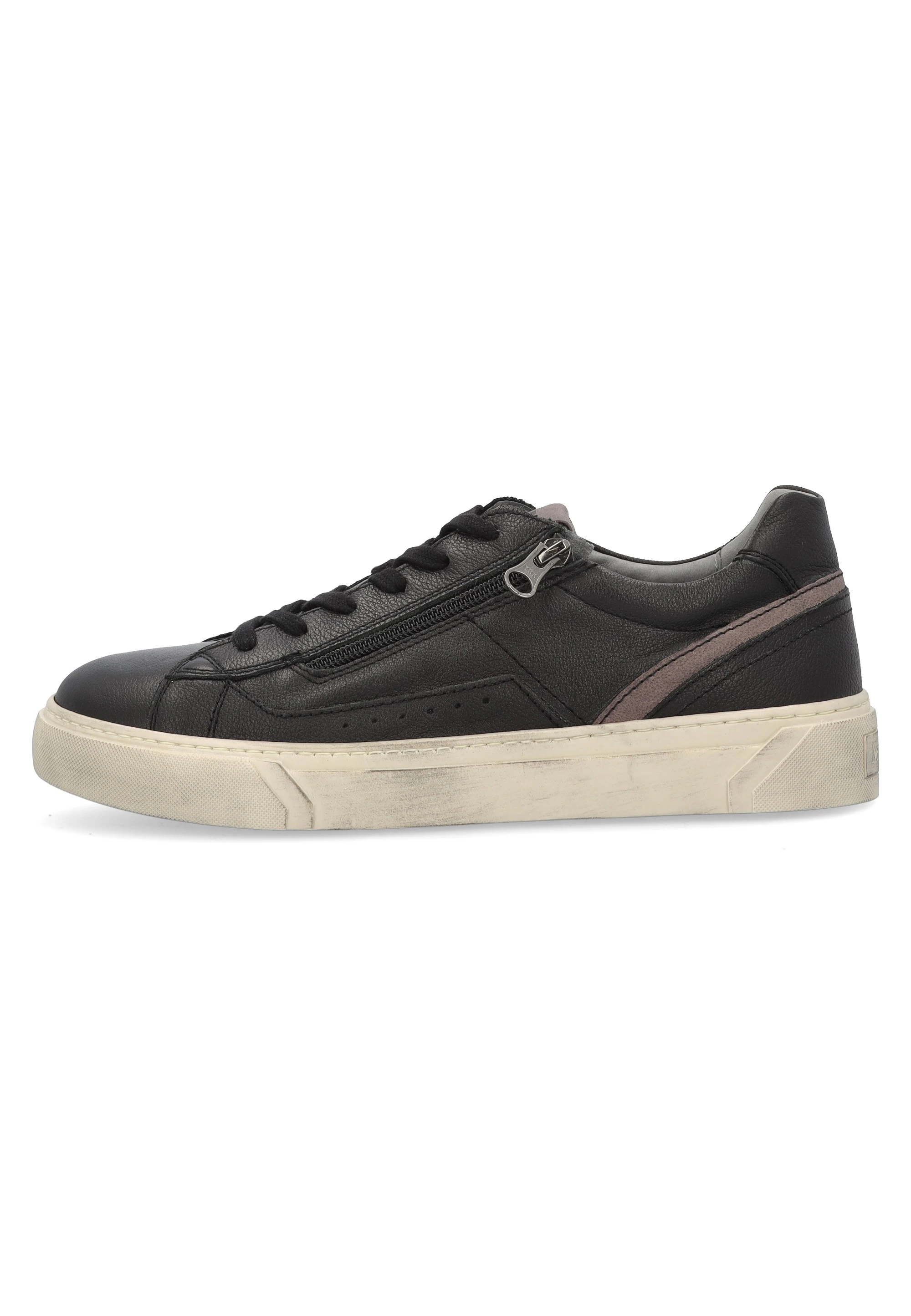 NeroGiardini I400430U Dollarino Nero - Sneakers Uomo In Pelle Testa Di Moro Con Lacci E Lampo (Taglia 43) - 3