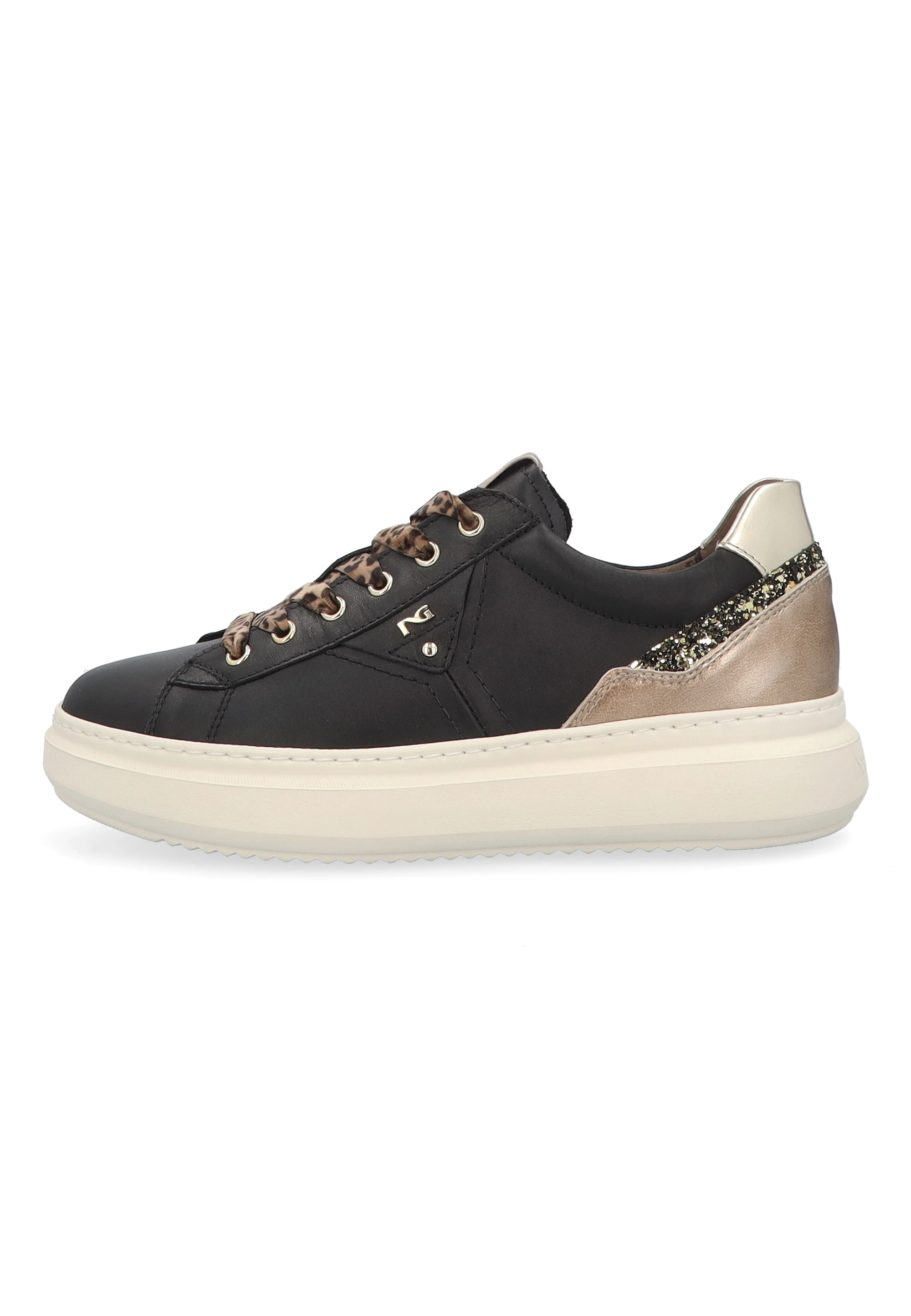 Nero Giardini I514150D Sneakers Donna In Pelle E Suede - Scarpe Sportive Made In Italy