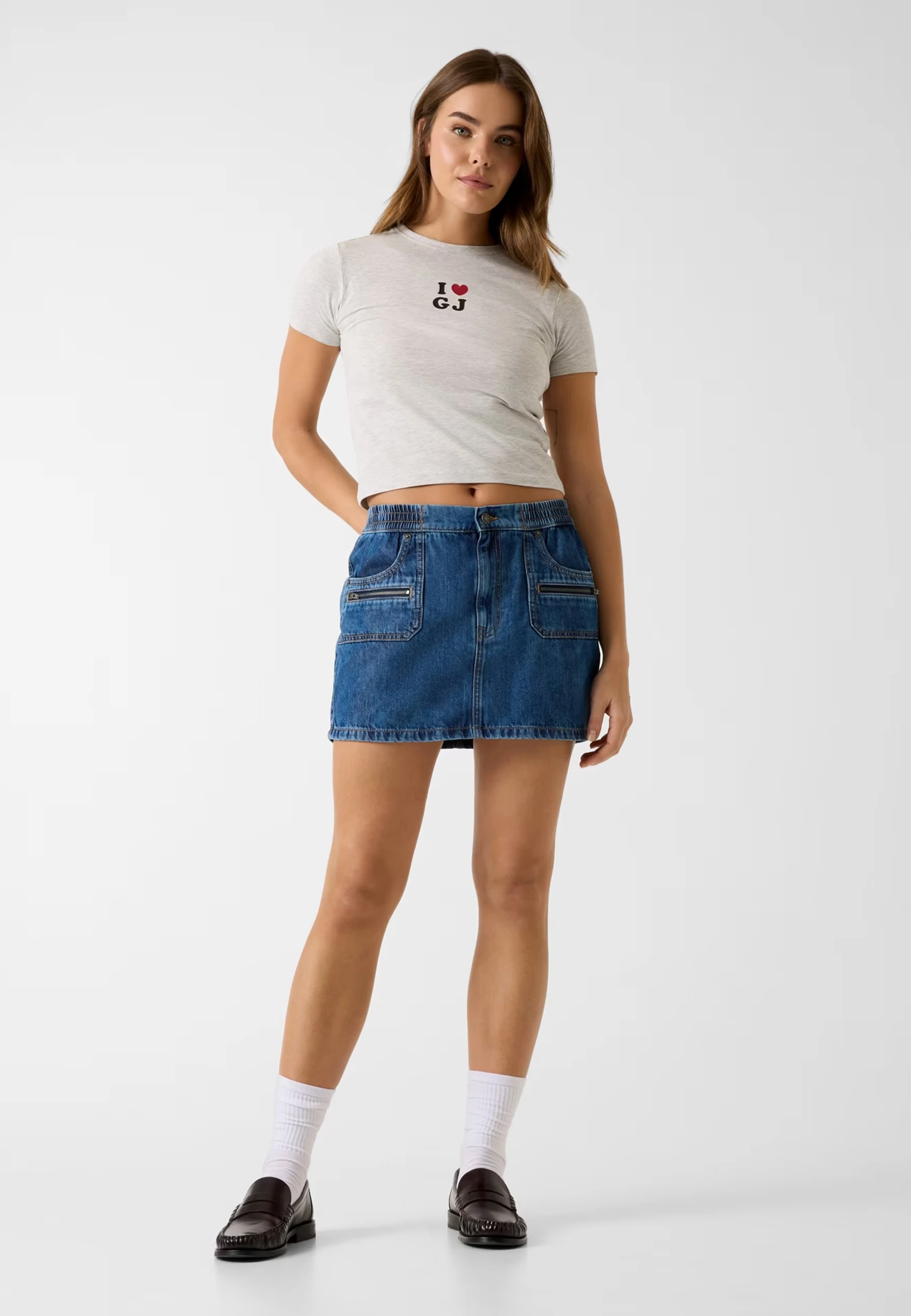T-shirt GUESS logo triangolo con strass art.W4YI40J1314 | Margarito Store