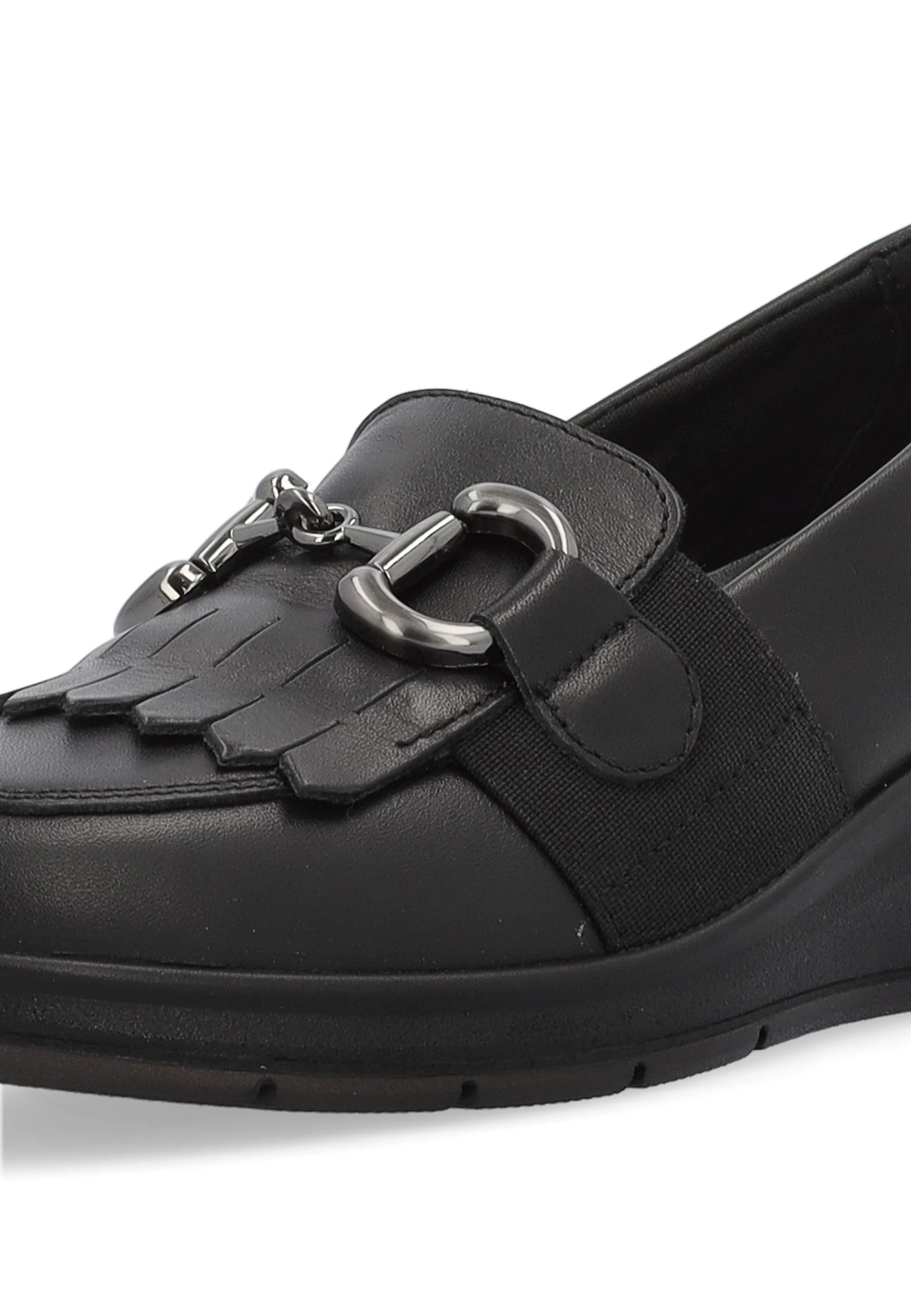 Mocassino Donna ENVAL SOFT – Slip On In Tessuto Elasticizzato, Con Zeppa 4,7 Cm E Suola Antiscivolo
