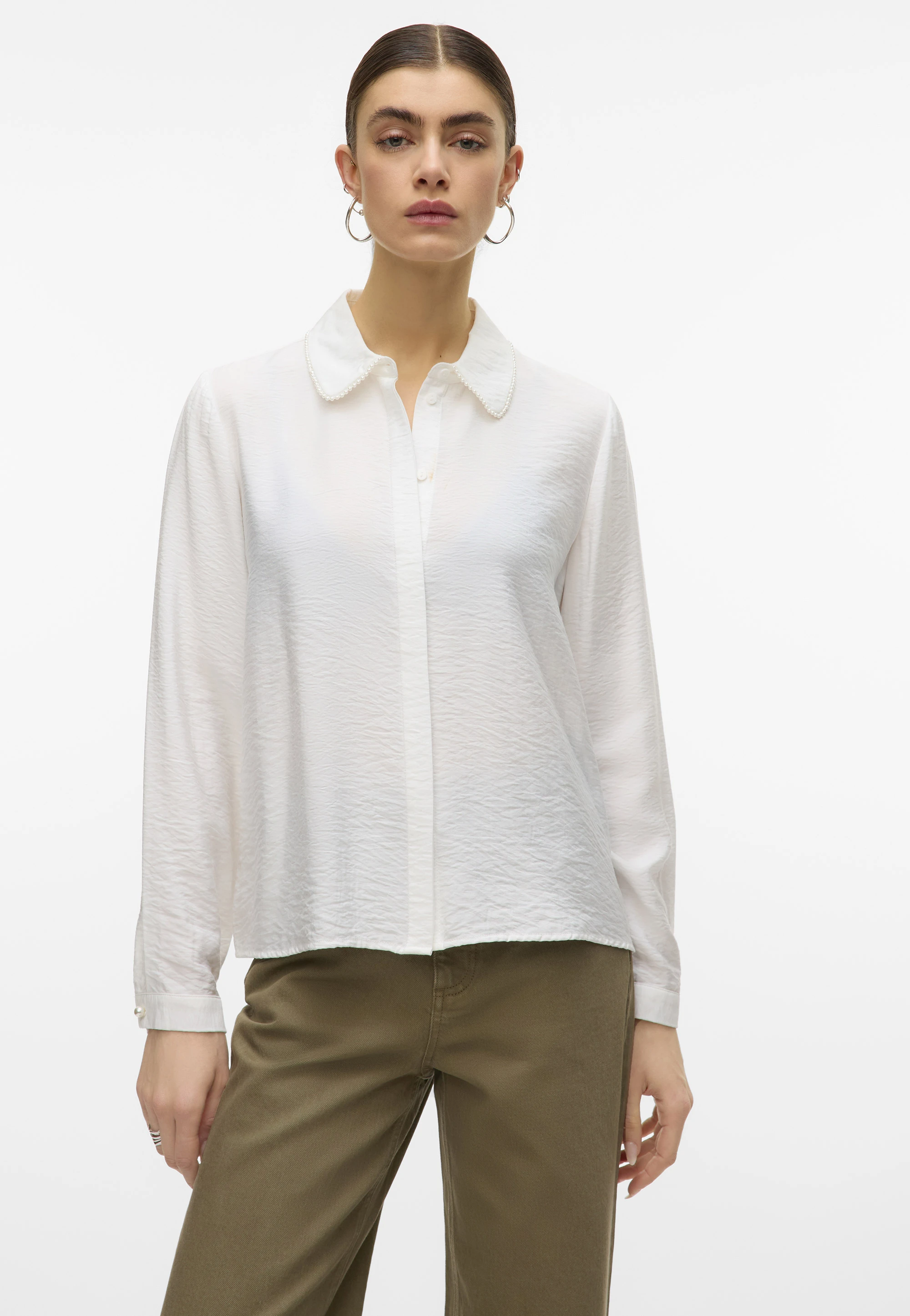 camicia seta camicia zara bianca