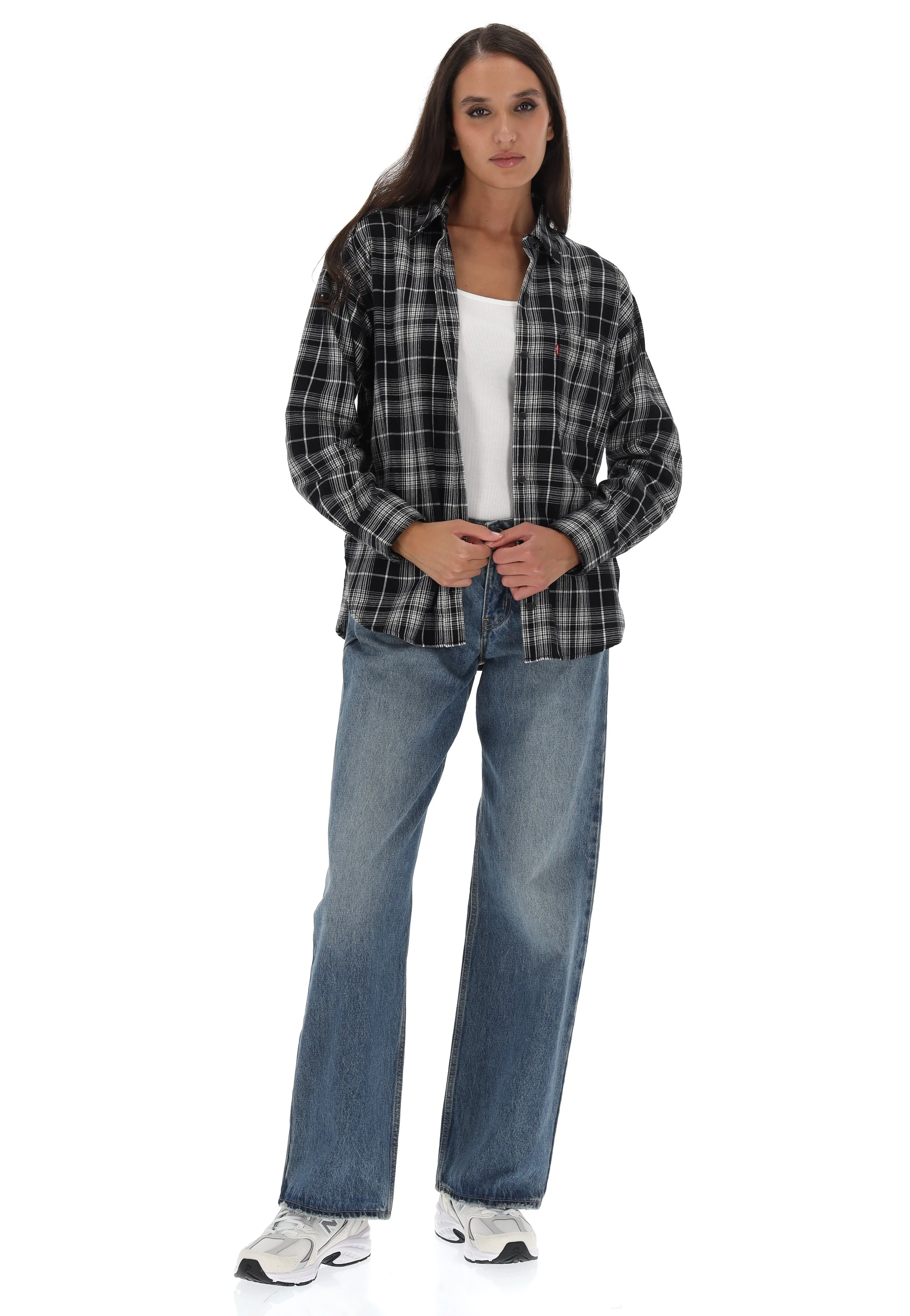 Levi's Curve Carinna Blouse (Curve) in Patches