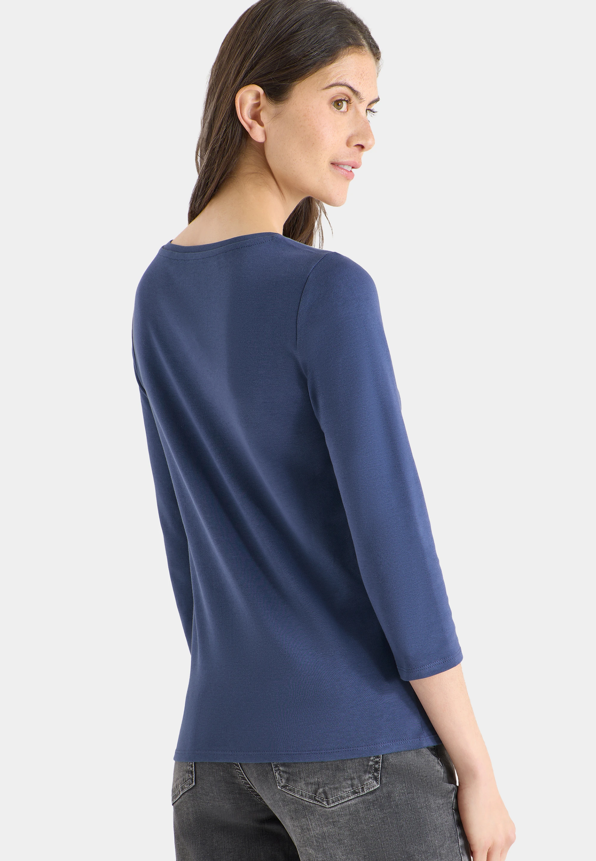 Cecil Maglia Donna Maniche Lunghe Con Taglio E Arricciatura - Girocollo Moda - 3