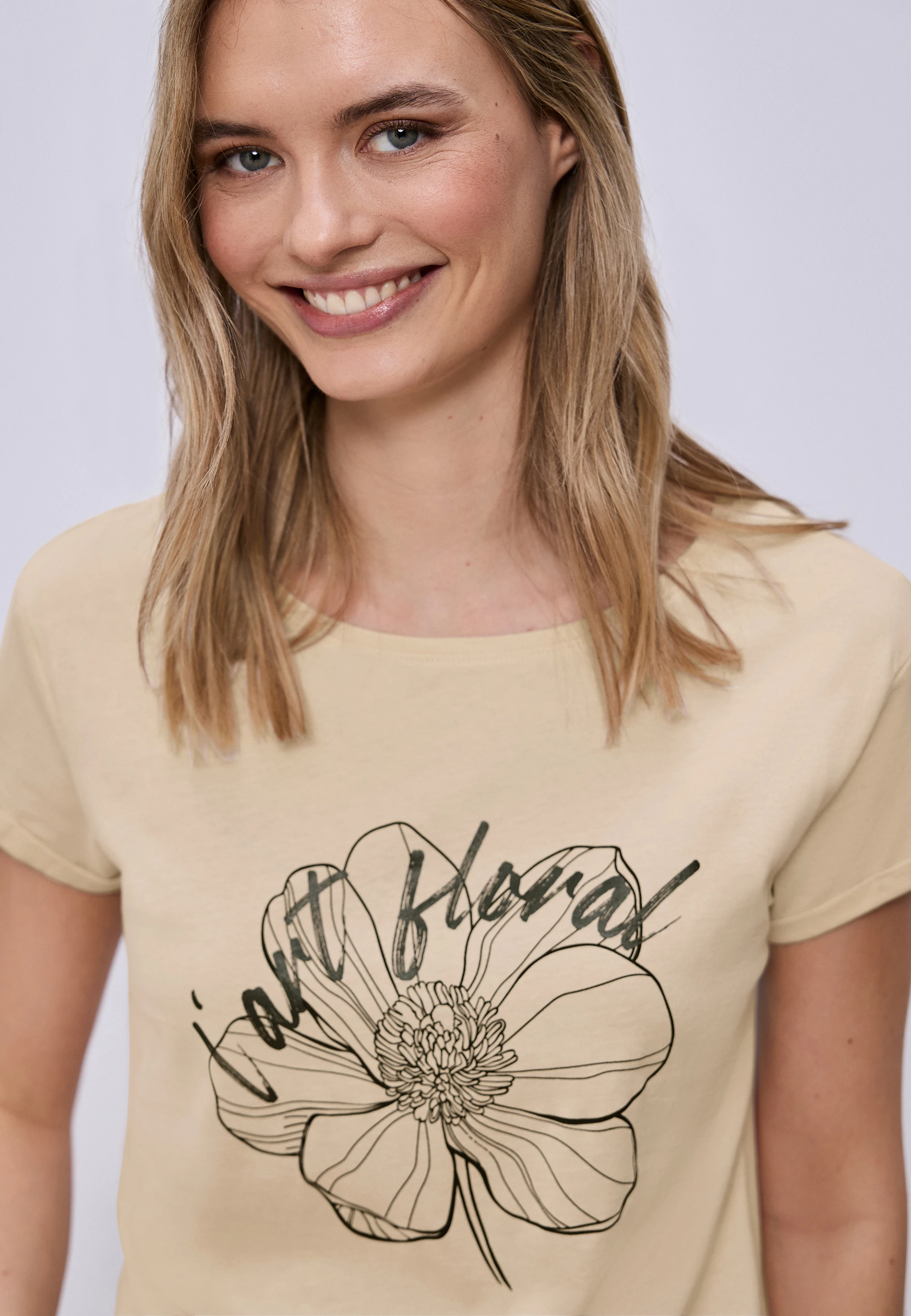 Street One A321790 T Shirt Pizzo, Bianco, 50 Women's