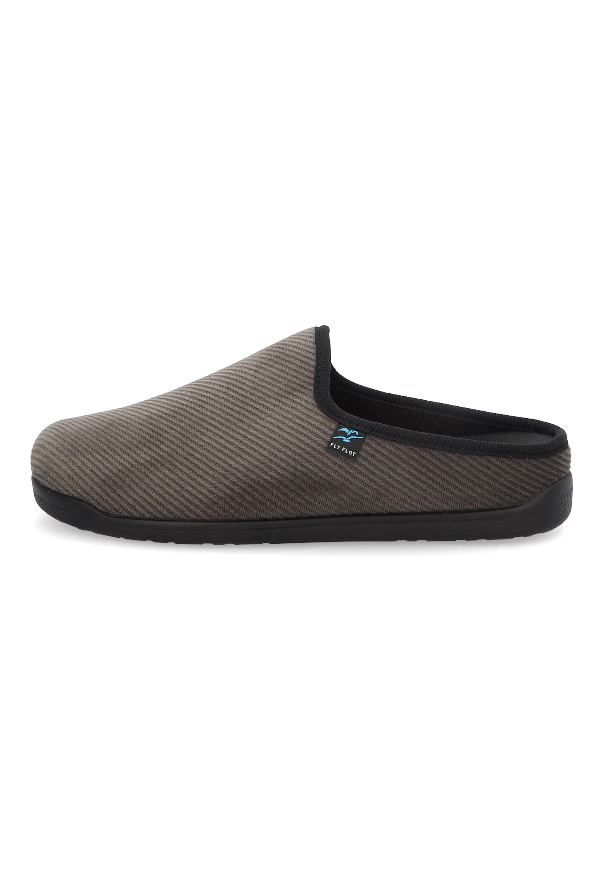 Pantofole da uomo grigie in tessuto Fly Flot