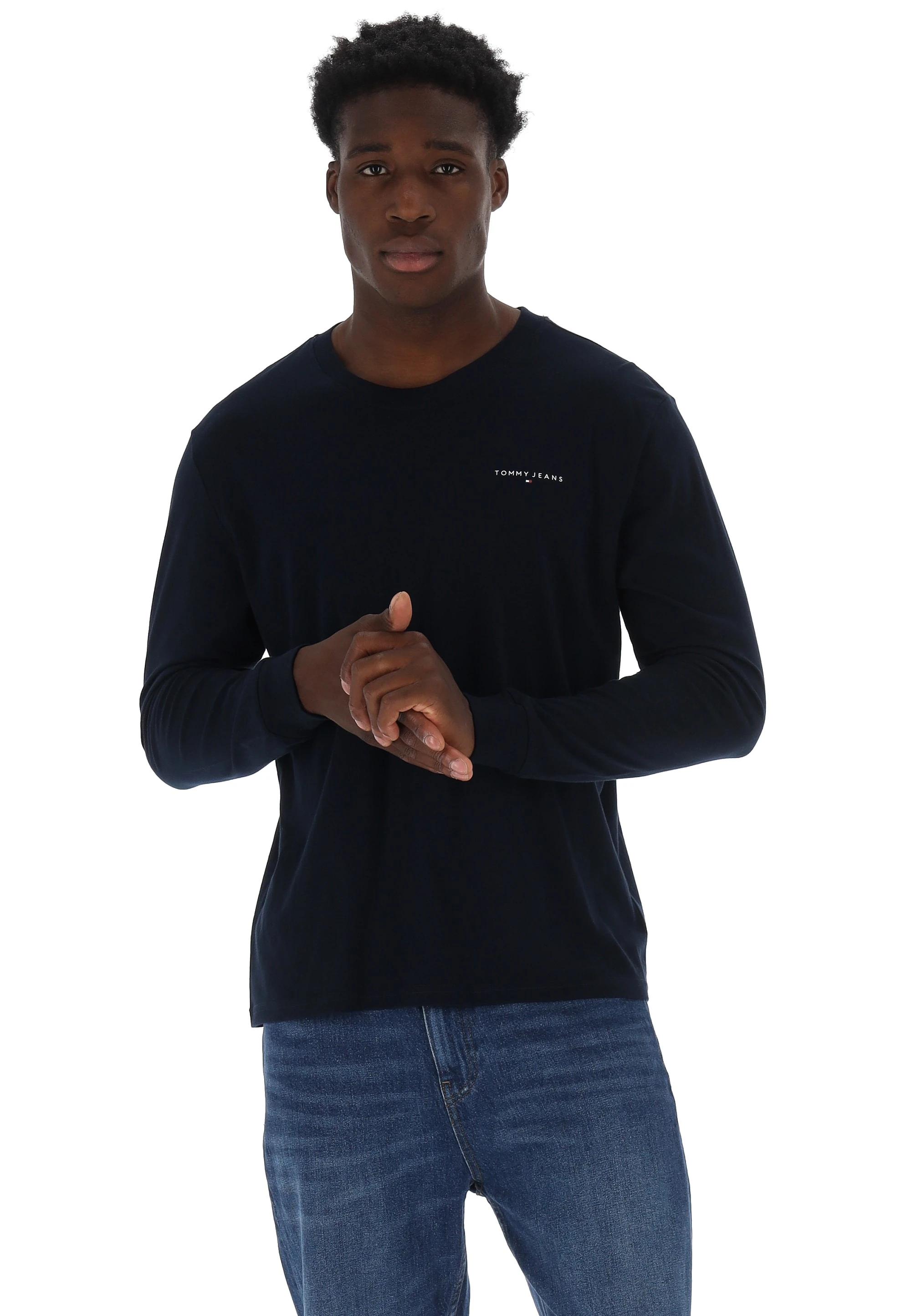 TOM TAILOR Maglia Maniche Lunghe Uomo Blu Casual Cotone (IT 54 - 3