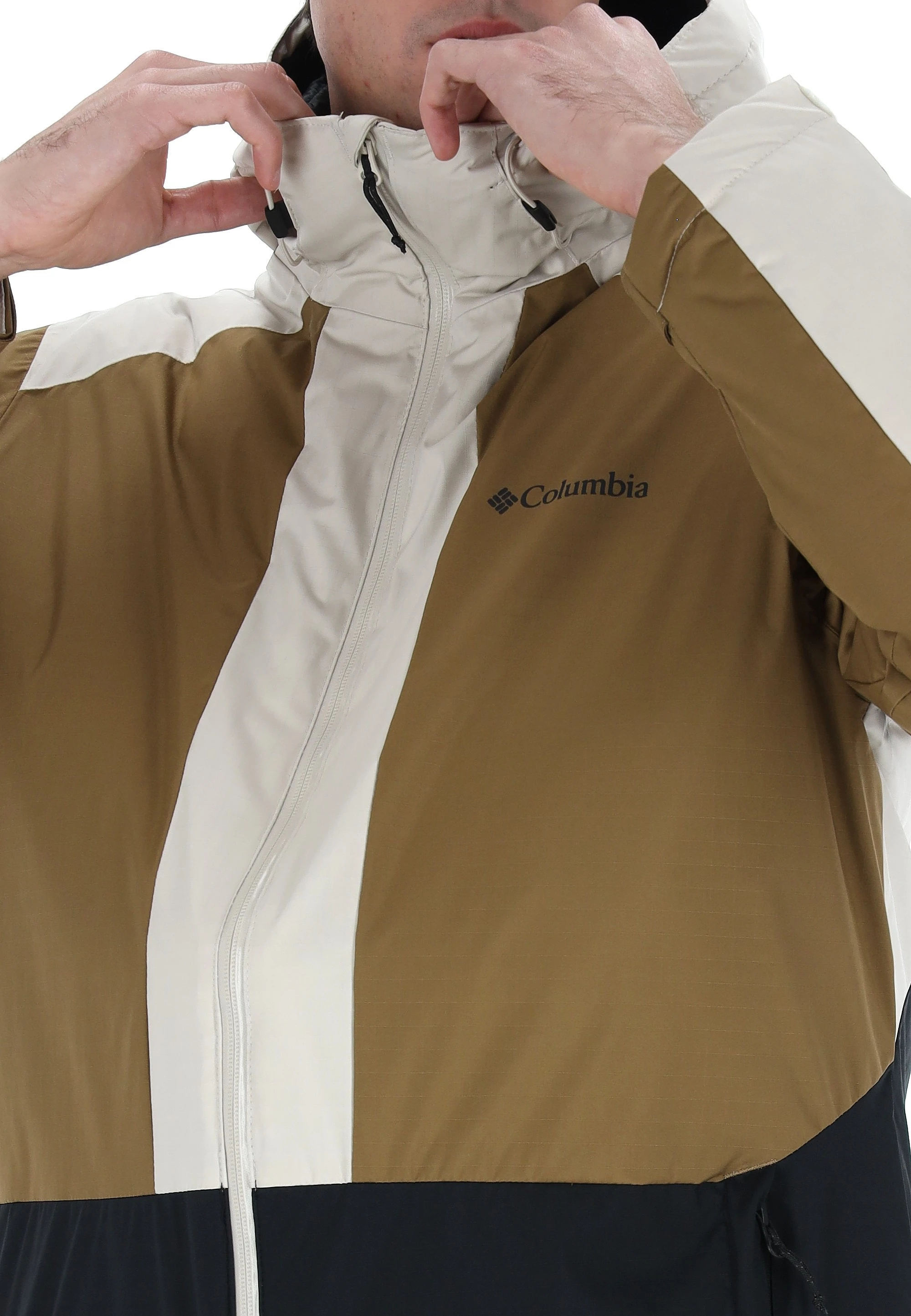 Giacca impermeabile e imbottita con cappuccio Columbia uomo - Nico.it