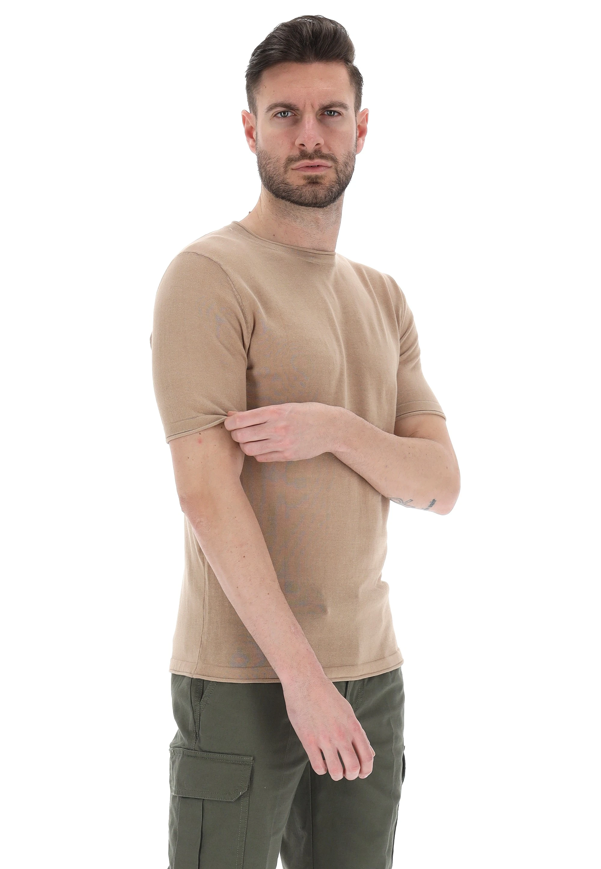 T-Shirt Unisex Con Stampa 3D A Maniche Corte – Motivo Esagonale, Girocollo, Taglie S-XXL